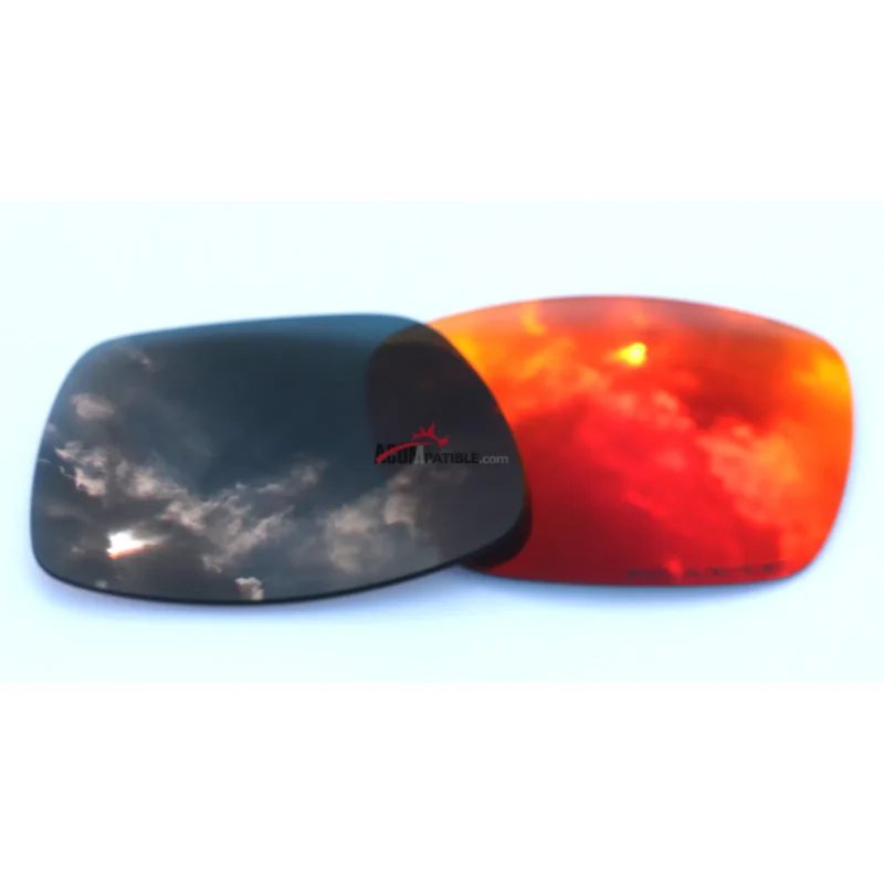 Replacement Polarized Lenses for Oakley Tinfoil Carbon OO6018 (Fire Red Mirror) - Image 2