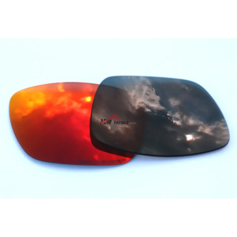 Replacement Polarized Lenses for Oakley Tinfoil Carbon OO6018 (Fire Red Mirror) - Image 3