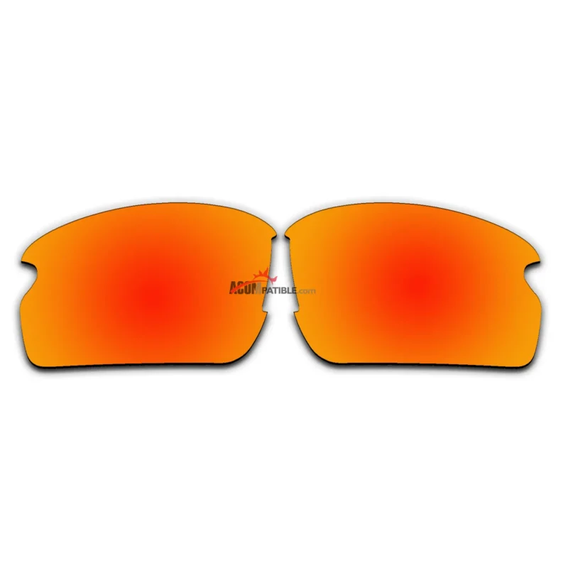 Replacement Polarized Lenses for Oakley Flak 2.0 OO9295 (Fire Red Mirror)