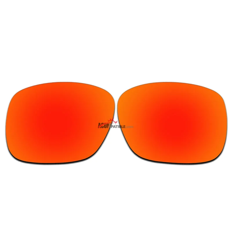 Replacement Polarized Lenses for Oakley LBD OO9193 53-17-135 (Not Overtime OO9167)  (Fire Red Mirror)