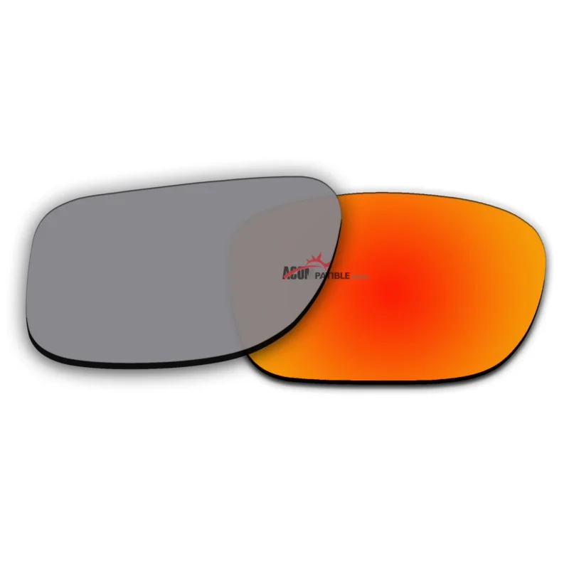 Replacement Polarized Lenses for Oakley Latch Square (Latch Sq) OO9353 (Fire Red Coating) - Image 3