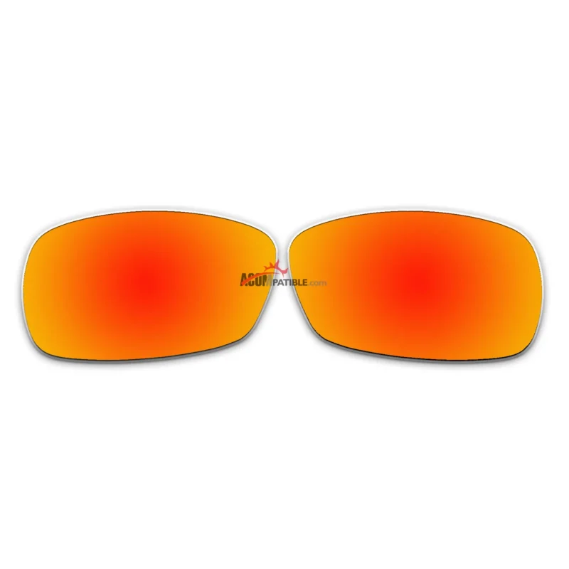 Replacement Polarized Lenses for Oakley Crosshair 2.0 OO4044  (Fire Red Mirror)