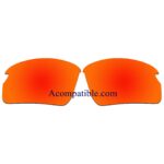 Replacement Polarized Lenses for Oakley Flak 2.0 (Asian Fit) OO9271 (Fire Red Coating)