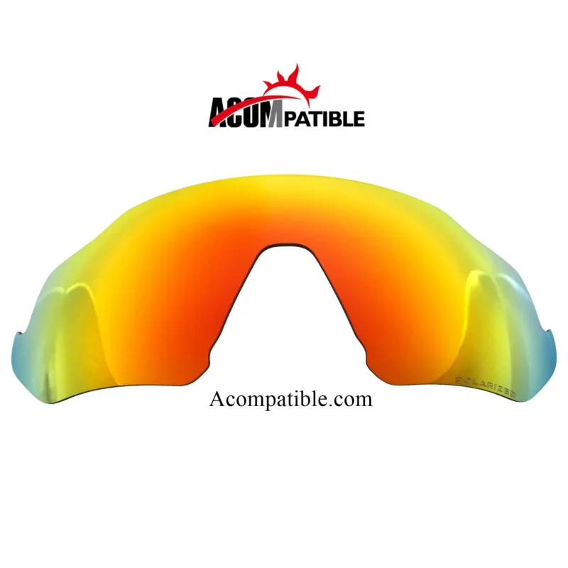 Polarized Replacement Lenses For Oakley Flight Jacket OO9401 (Fire Red) - Image 2