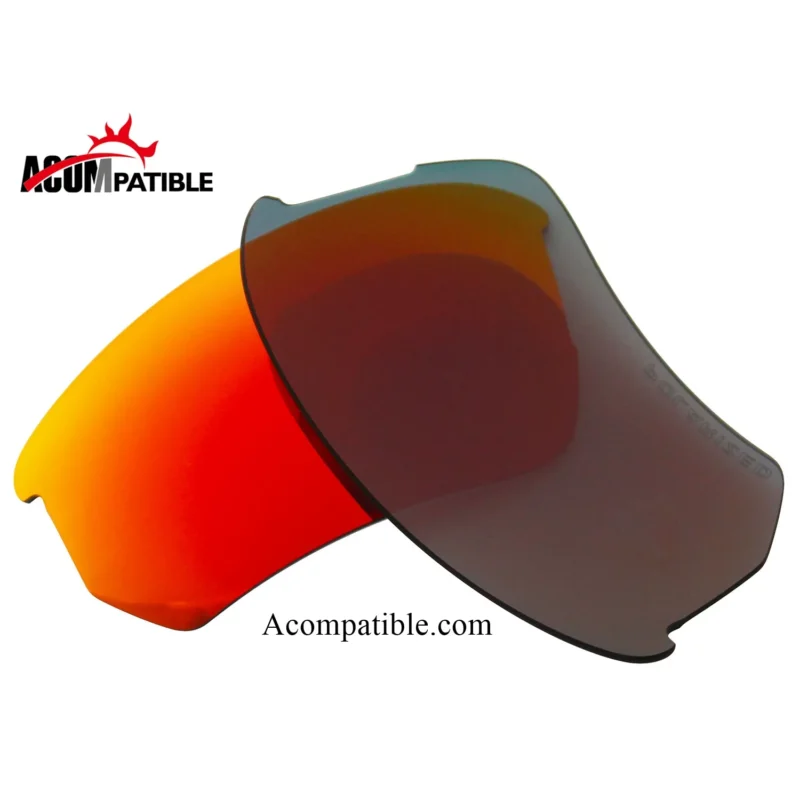 Polarized Replacement Lenses For Oakley Flak Beta (Asian Fit) OO9372 (Fire Red Mirror) - Image 2