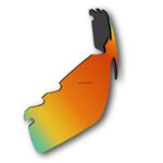 Replacement Polarized Lenses for Oakley Radar Path Vented / Radar Path (Asian Fit) Vented / Radar Golf  (Fire Red Mirror)