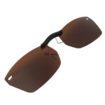 Custom Polarized Clip On Sunglasses For Ray-Ban RB5255 (RX5255) 51-16-135 51x16 (Bronze Brown)