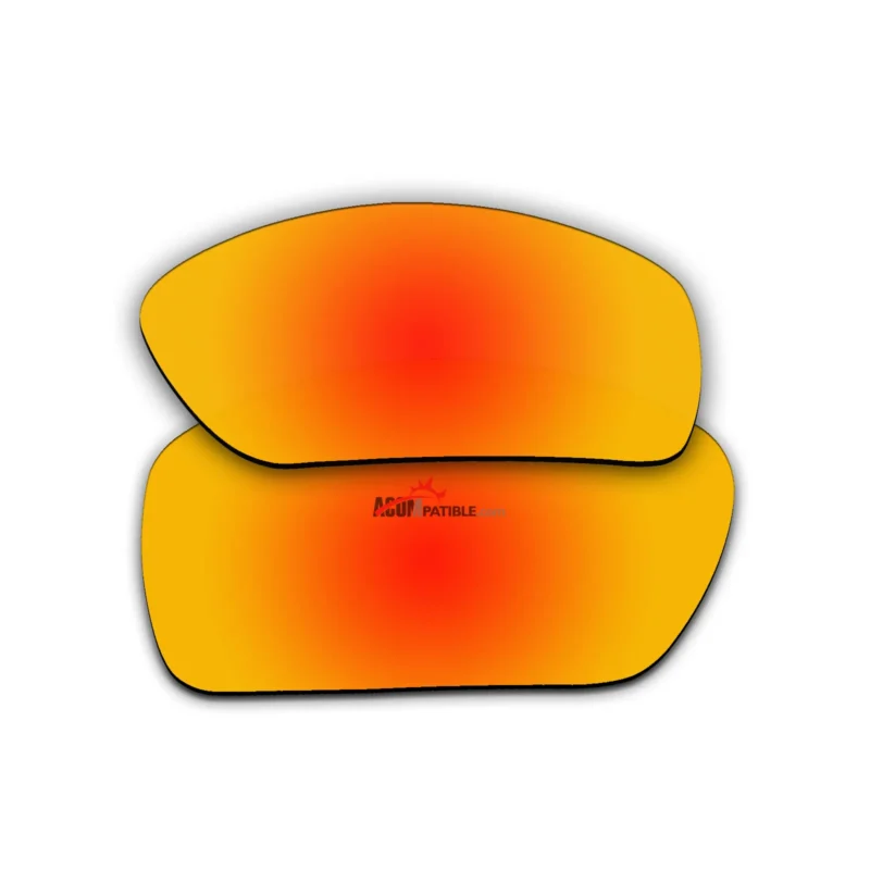 Replacement Polarized Lenses for Oakley Scalpel OO9095 (Fire Red Mirror) - Image 2