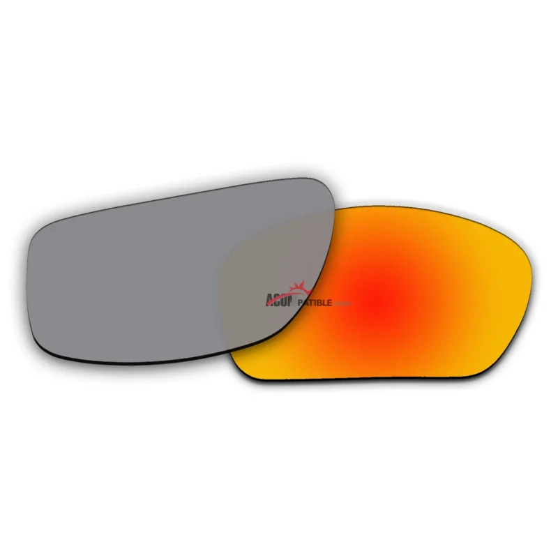 Replacement Polarized Lenses for Oakley Scalpel OO9095 (Fire Red Mirror) - Image 3