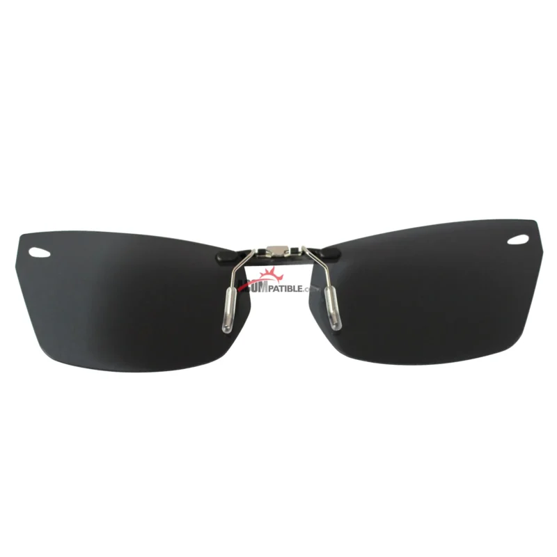 Custom Polarized Clip On Sunglasses For Ray-Ban RB5255 (RX5255) 51-16-135 51x16 (Black Color Lenses) - Image 2