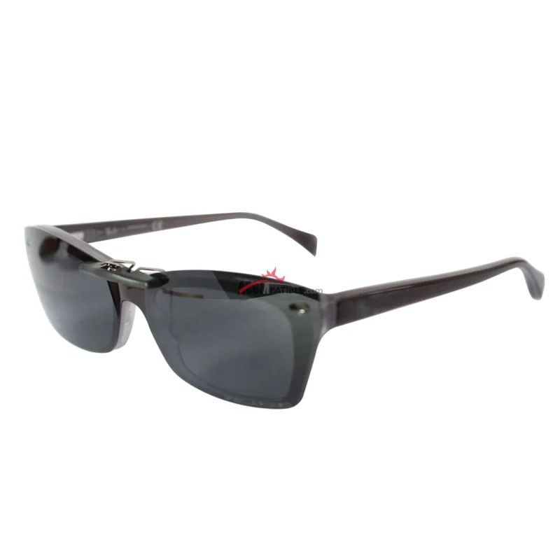 Custom Polarized Clip On Sunglasses For Ray-Ban RB5255 (RX5255) 51-16-135 51x16 (Black Color Lenses) - Image 3