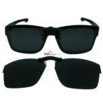 Custom Polarized Clip On Replacement Sunglasses For Oakley Splinter 54 OX8077 54-18-137 (Black)