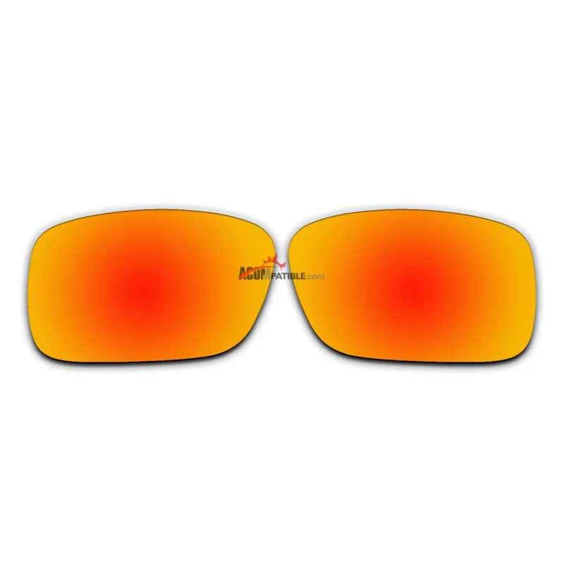 Replacement Polarized Lenses for Oakley Crankcase OO9165 (Fire Red Mirror)