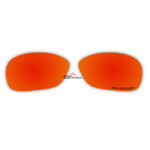 Replacement Polarized Lenses for Oakley C Wire New (OO4046, Year 2011)  (Fire Red Coating)