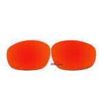 Replacement Polarized Lenses for Oakley Big Square Wire (Fire Red Mirror)