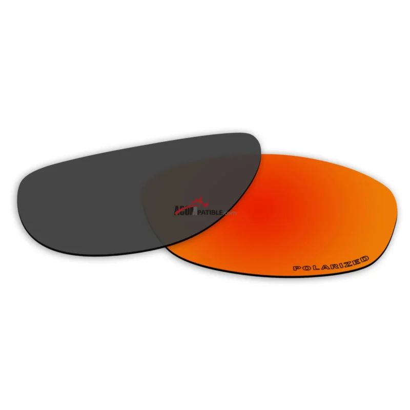 Replacement Polarized Lenses for Oakley XS Fives (Fire Red Mirror) - Image 2