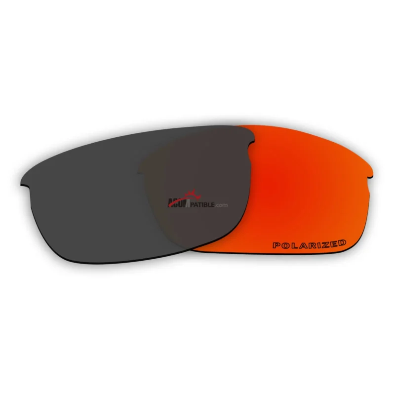 Replacement Polarized Lenses for Oakley Flak Jacket (Asian Fit) (Fire Red Mirror) - Image 2