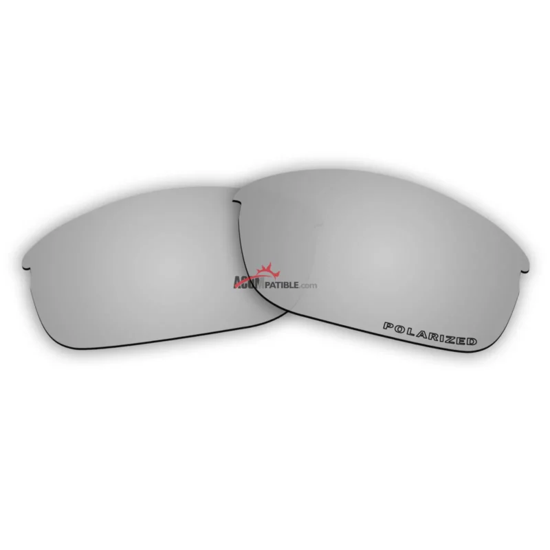 Replacement Polarized Lenses for Oakley Flak Jacket (Asian Fit) (Silver Mirror) - Image 5