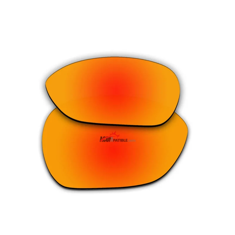 Replacement Polarized Lenses for Oakley Overtime OO9167 (Fire Red Coating) - Image 2