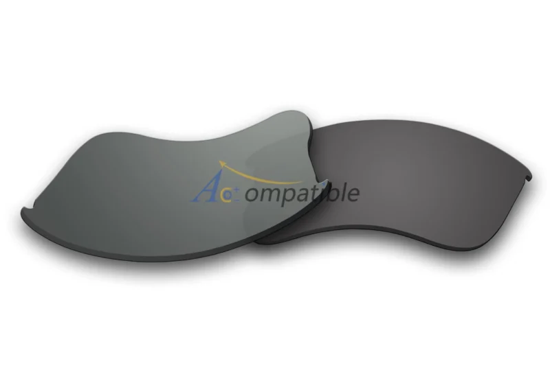 Replacement Polarized Lenses for Oakley Flak Jacket XLJ 2 Pair Combo (Grey, Green) - Image 7