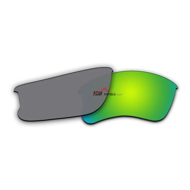 Replacement Polarized Lenses for Oakley Flak Jacket XLJ 3 Pair Combo (Fire Red Mirror, Amber Green Mirror, Gold) - Image 7