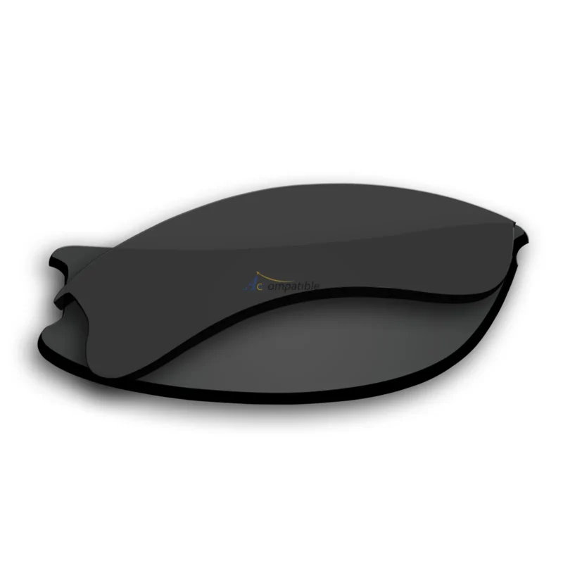 Replacement Polarized Lenses for Oakley Flak Jacket XLJ 2 Pair Combo (Black, Titanium) - Image 2