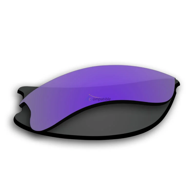 Replacement Polarized Lenses for Oakley Flak Jacket XLJ 2 Pair Combo (Black, Purple) - Image 5