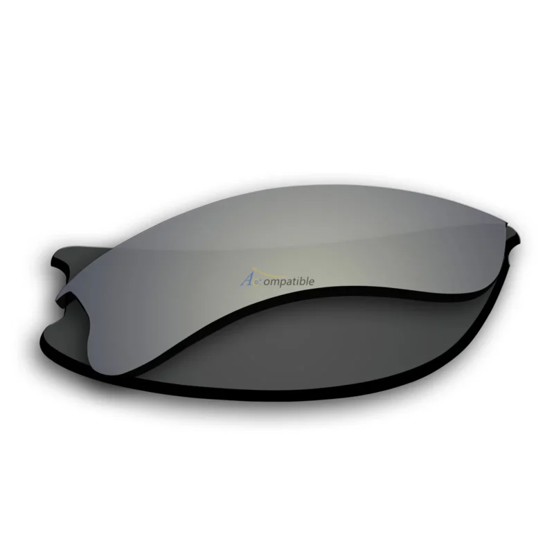 Replacement Polarized Lenses for Oakley Flak Jacket XLJ 2 Pair Combo (Black, Titanium) - Image 5