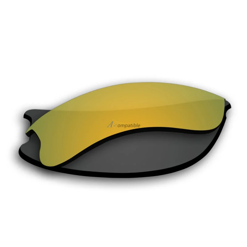 Replacement Polarized Lenses for Oakley Flak Jacket XLJ 2 Pair Combo (Titanium, Gold) - Image 5