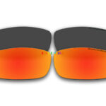 Polarized Replacement Sunglasses Lenses for Spy Optics Cooper 2 Pair Combo (Black,Fire Red Mirror)