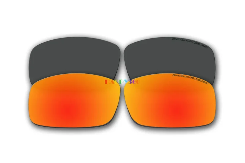 Polarized Replacement Sunglasses Lenses for Spy Optics Cooper XL 2 Pair Combo  (Black, Fire Red Mirror)