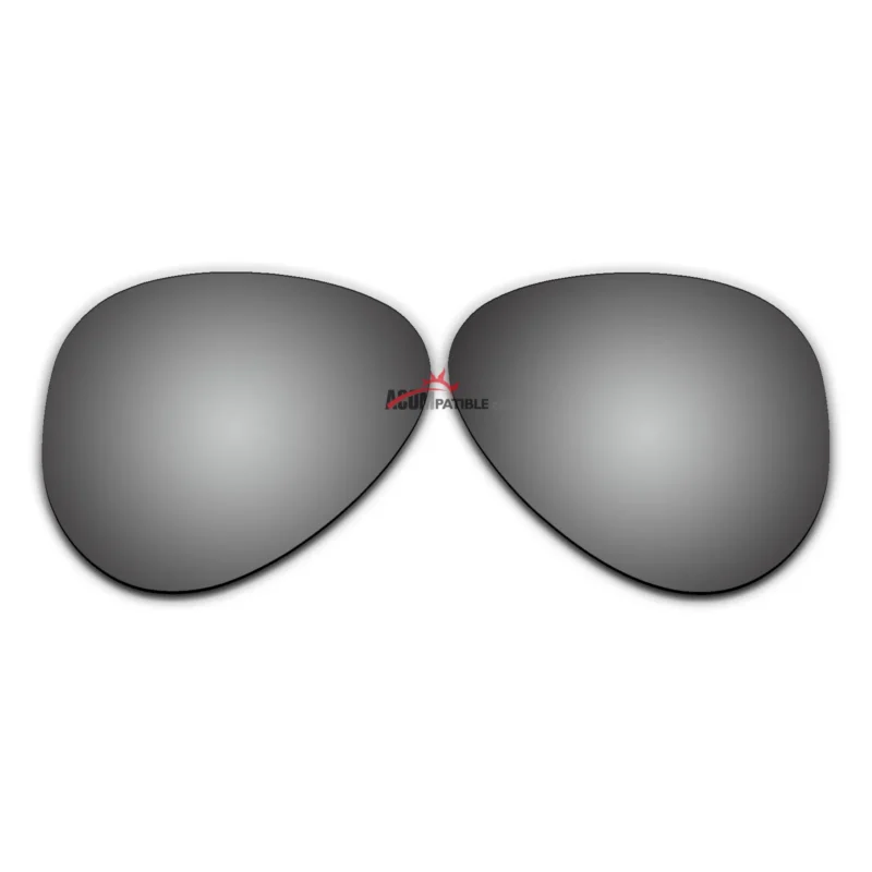 Polarized Sunglasses Replacement Lens For Ray-Ban Aviator Large Metal RB3025 (62mm) (Silver Coating)