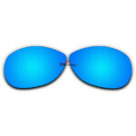Polarized Sunglasses Replacement Lens For Ray-Ban RB3342 Warrior (60mm) (Ice Blue Coating)