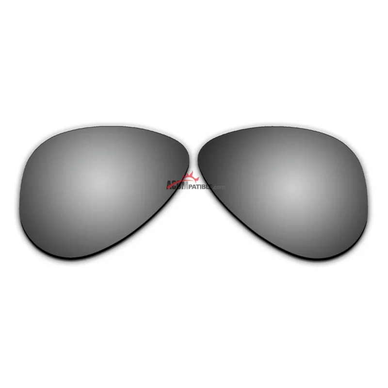 Polarized Sunglasses Replacement Lens For Ray-Ban Aviator Small RB3044 (52mm) (Silver Coating)