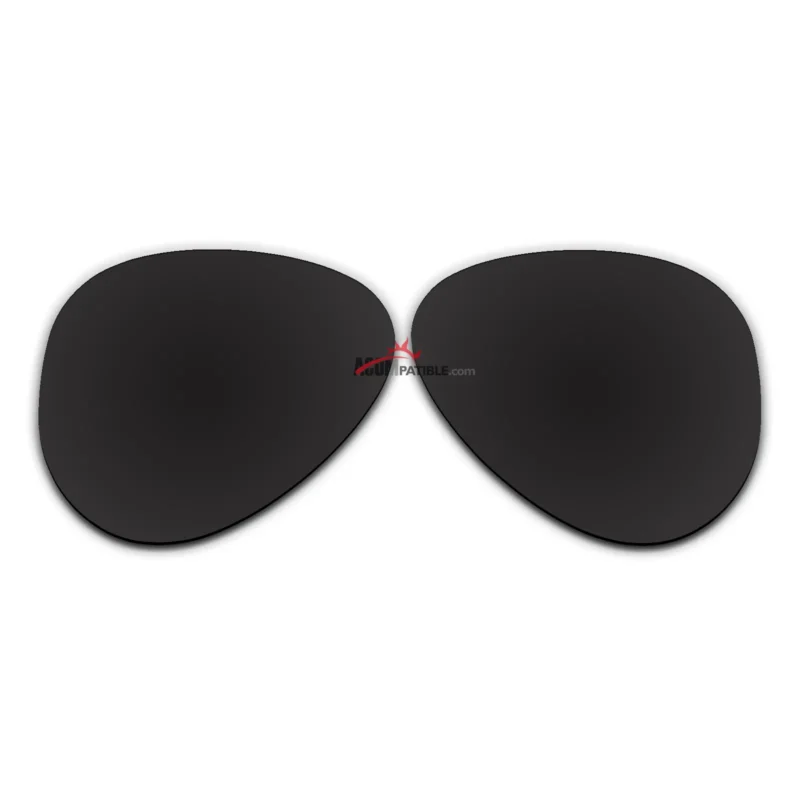 Polarized Sunglasses Replacement Lens For Ray-Ban Aviator RB3026 (62mm) (Black Color)