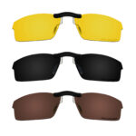 Custom Polarized  Clip On Sunglasses For Oakley CROSSLINK  OX8027 53x17 (Bronze Brown, Black,Yellow)