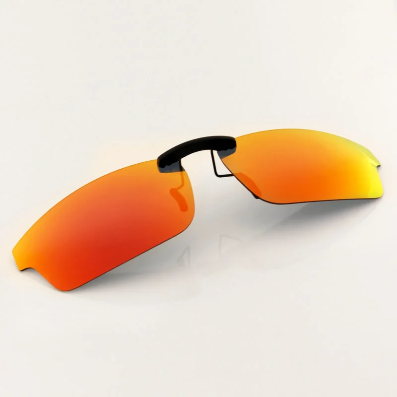 Custom Polarized Clip On Replacement Sunglasses For Oakley CROSSLINK OX8027 (53mm) 53x17 (Fire Red) - Image 3