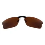 Custom Polarized Clip On Replacement Sunglasses For Oakley CROSSLINK OX8030 55x18 (Bronze Brown)