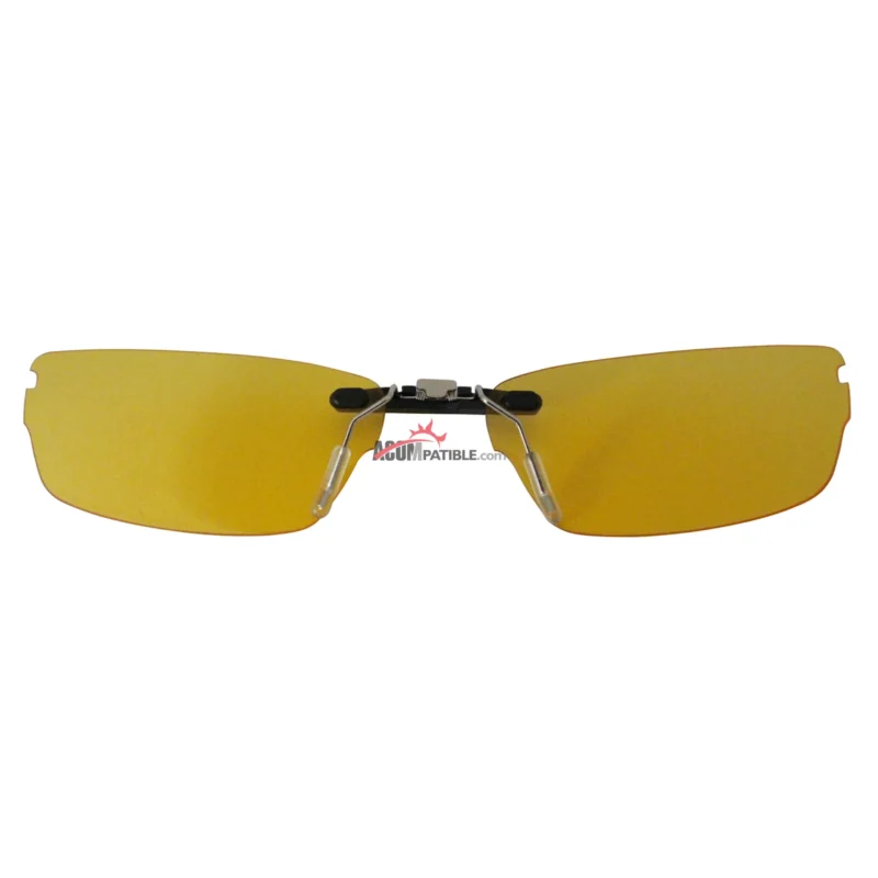 Custom Polarized Clip on Replacement Sunglasses For Oakley JACKKNIFE 4.0 51x19 (Yellow) - Night Vision - Image 3