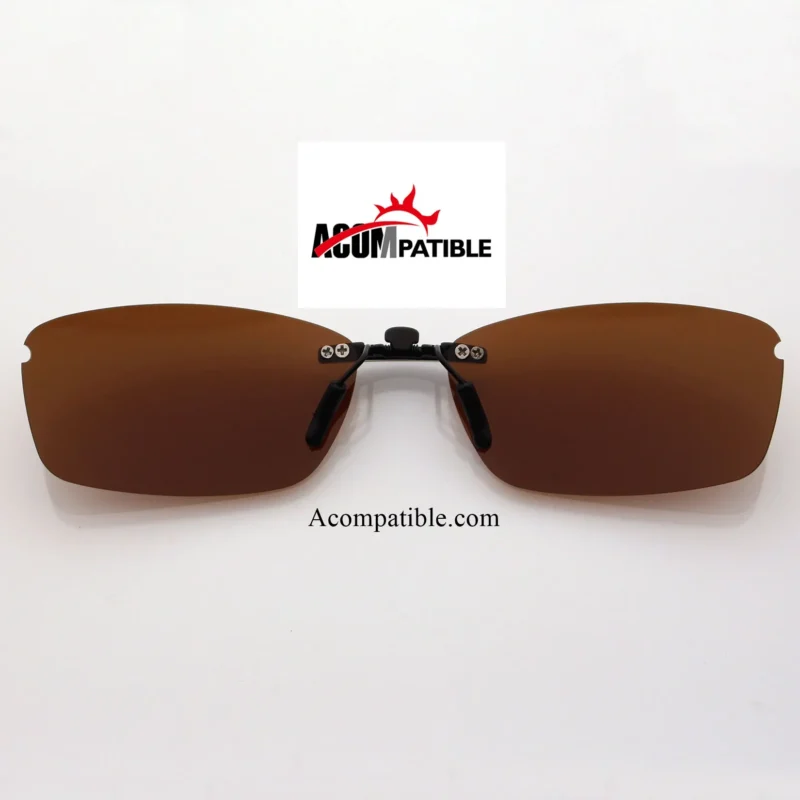 Custom Polarized  Clip On Replacement Sunglasses For Oakley WINGSPAN OX5040 5040 53x17 (Bronze Brown)