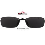 Custom Polarized  Clip On Sunglasses For Oakley WINGSPAN OX5040 5040 53x17 (Silver)