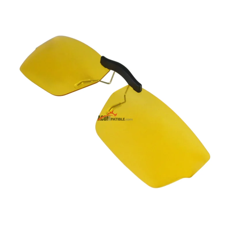 Custom Polarized  Clip On Replacement Sunglasses For Oakley MUFFLER 53x18 (Yellow) - Night Vision