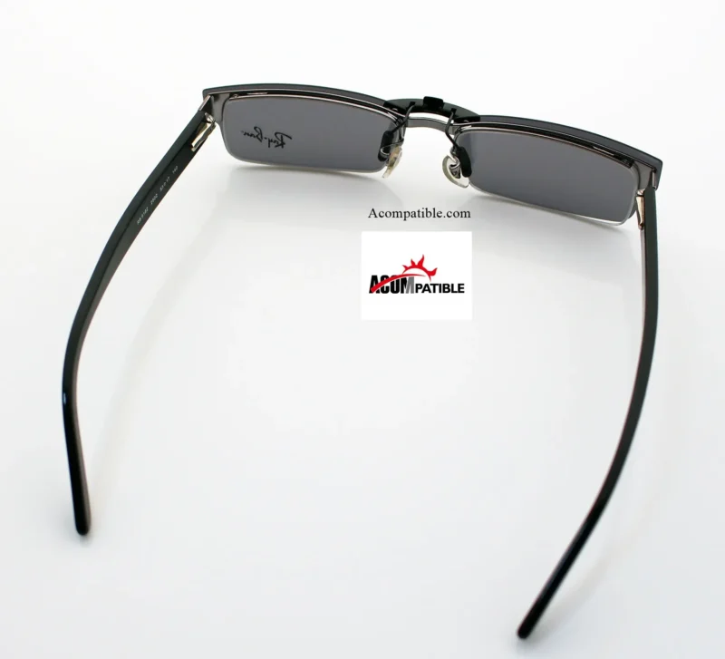 Custom Polarized Clip on Sunglasses For RayBan RB6182 53x17 (Black Color Lenses) - Image 4