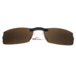 Custom Polarized Clip On Replacement Sunglasses For Oakley HALFSHOCK OX3119 3119 55x19 (Bronze Brown)