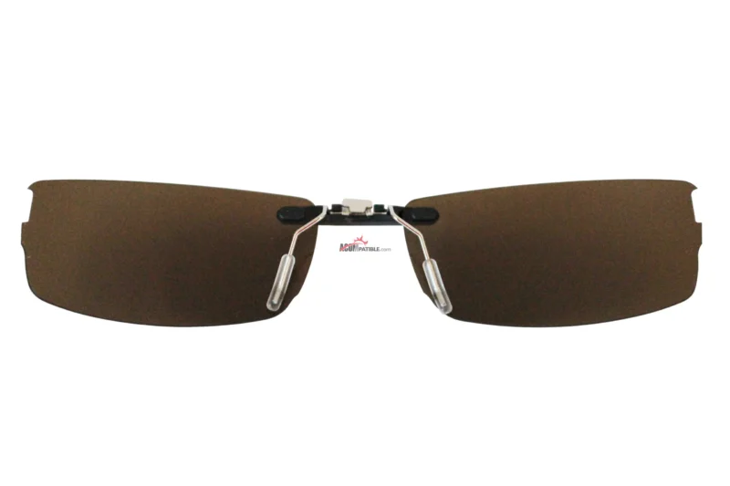 Custom Polarized Clip On Replacement Sunglasses For Oakley HALFSHOCK OX3119 3119 55x19 (Bronze Brown) - Image 4