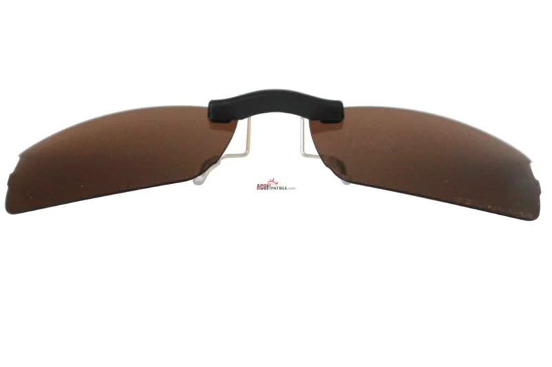 Custom Polarized Clip On Replacement Sunglasses For Oakley HALFSHOCK OX3119 3119 55x19 (Bronze Brown) - Image 5