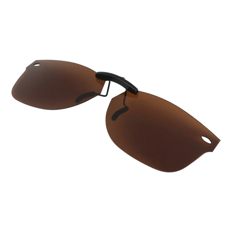 Custom Polarized Clip on Sunglasses For RayBan NEW WAYFARER RB5184 (RX5184) 50x18 (Bronze Brown) - Image 2