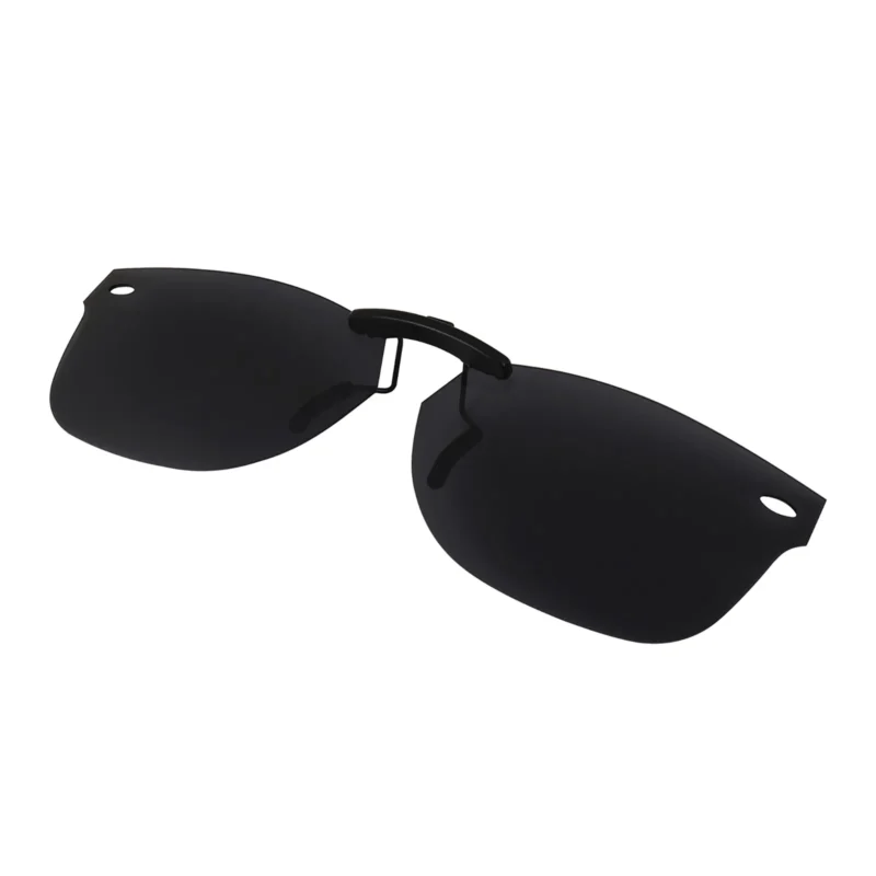 Custom Polarized Clip on Sunglasses For RayBan NEW WAYFARER RB5184 (RX5184) 50x18 (Black) - Image 2