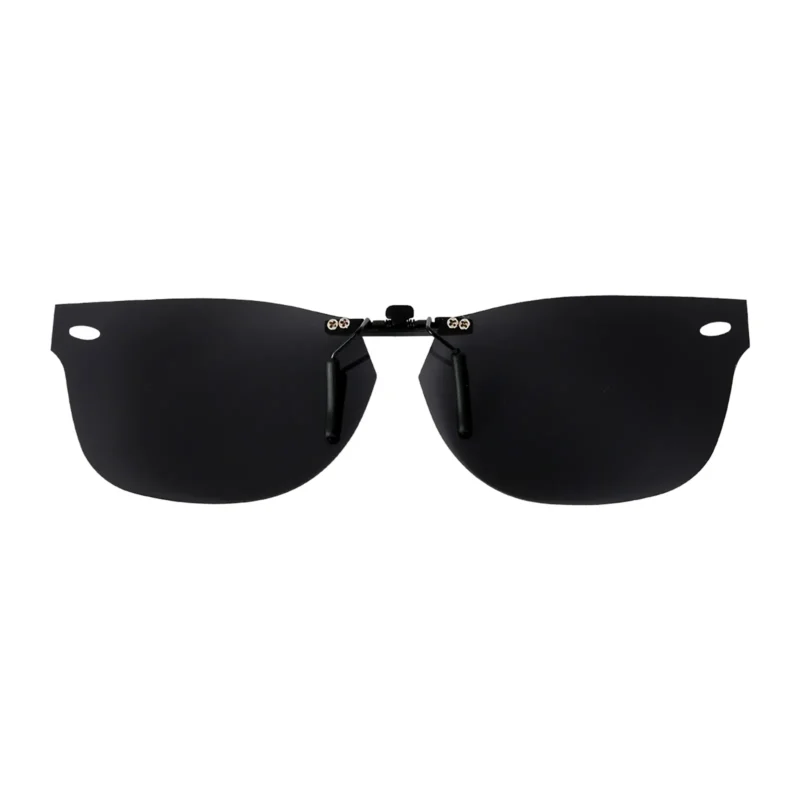 Custom Polarized Clip on Sunglasses For RayBan NEW WAYFARER RB5184 (RX5184) 50x18 (Black) - Image 3