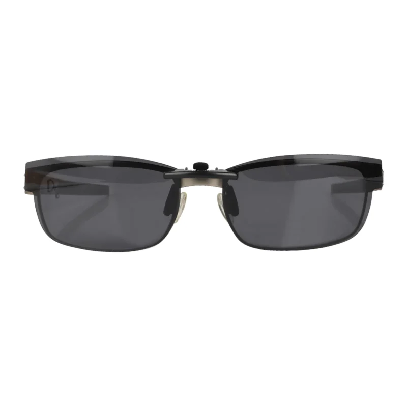 Custom Polarized Clip on Sunglasses For RayBan NEW WAYFARER RB5184 (RX5184) 50x18 (Black) - Image 5